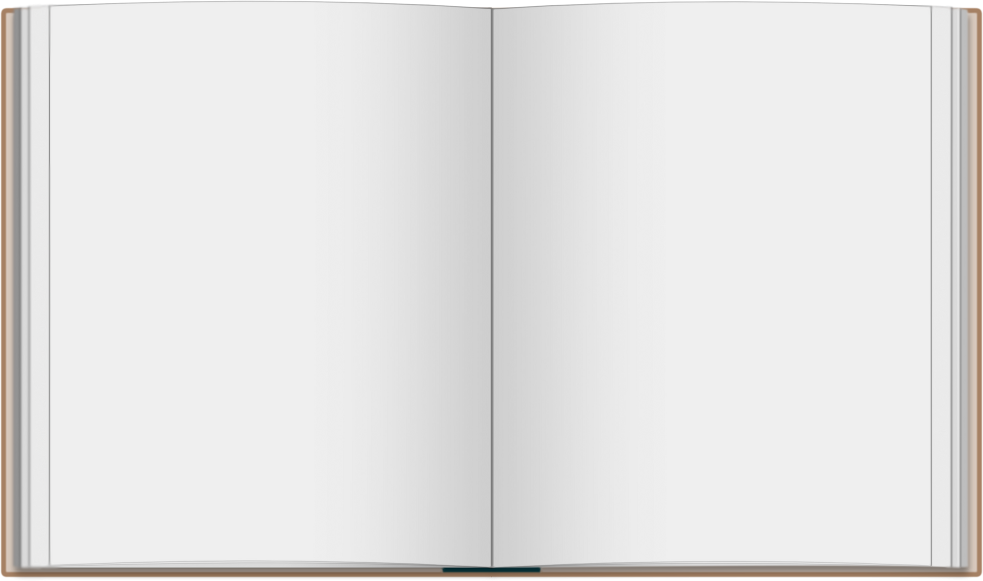 Open Blank Book Illustration 